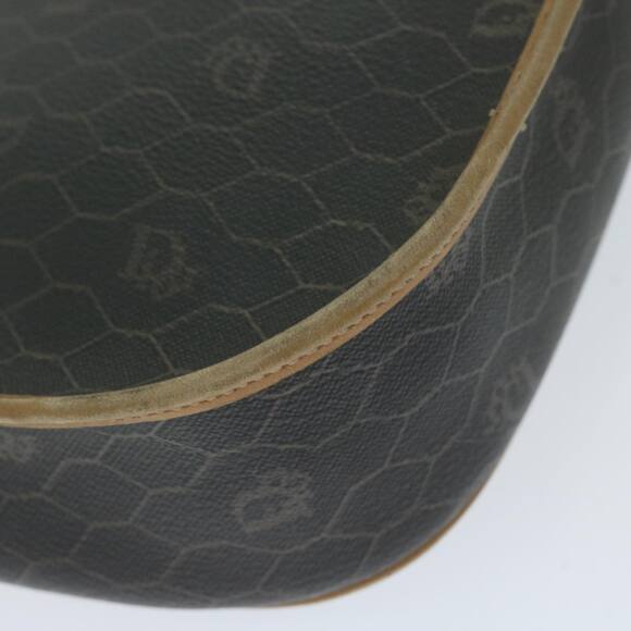 DIOR Honeycomb Canvas Shoulder Bag Pvc Black - Picture 9 of 16